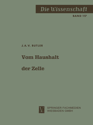 cover image of Vom Haushalt der Zelle
